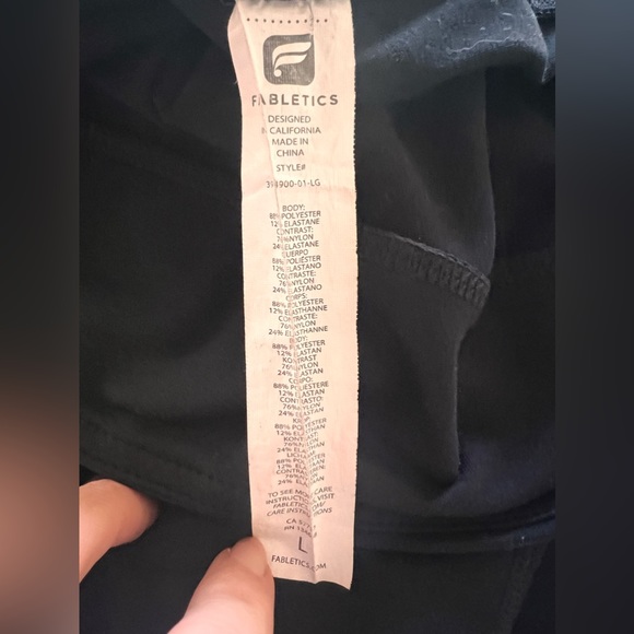 Fabletics Mesh Cutout Capri Leggings - Picture 8 of 8